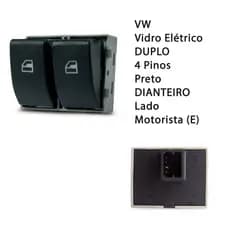 Botão Interruptor de Vidro eletrico VW Gol G5 Saveiro G5 Fox Polo