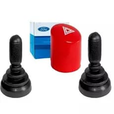 Pino Botão Controle Retrovisor + Botão Pisca Alerta Ford Fiesta Ecosport Escort Ka