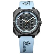 Relógio masculino relógio de quartzo esportes à prova dwaterproof água Silicone fita relógio oco luminoso estudante na m