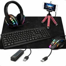 Kit Mobilador Gamer Mobile Completo Com Fone Headset Tipo C Barato free fire