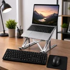Kit Teclado E Mouse Sem Fio + Suporte Notebook Home Office Trabalho escritório
