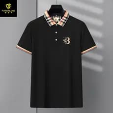 Primavera verão camiseta de manga curta masculina camisa POLO negócios gola de computador bordado camisa POLO de manga c