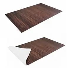 Kit 2 Tapete Cozinha Bambu Marrom Antiderrapante 50x80cm
