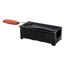 Raclette Brie Rechaud Derreter Queijos Acende com Velas Antiaderente Portátil p/ Lanches e Fondue