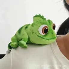 15cm Pascal Rapunzel Camaleão Brinquedos de Pelúcia Boneca Animal Brinquedos de Ombro Presentes de Aniversário para Cria