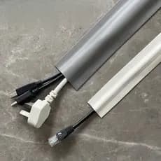 Slot De Fio Elétrico SILODO , Tampas De PVC Autoadesivas , Piso Macio De Cobertura De Cabo De Antiextrusão