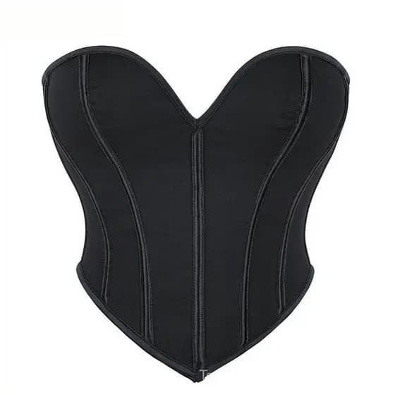 Moda PP Vermelho Branco Bustier Top Preto Corset Top Feminino Overbust Espartilho Para Roupa de Festa Festival de Natal