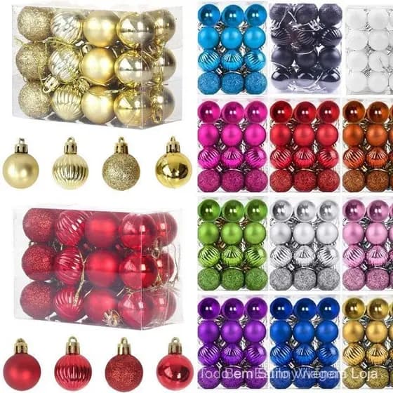 Enfeites de Árvore de Natal LB, Plástico Eletroplacado em Forma Especial, Conjunto de Bolas, Decoração Pendente KNKE