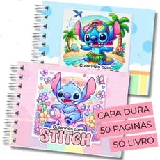 Livro de Colorir Capa Dura Bob Good 50 Folhas Caderno de Desenho Pintura Cenário encantador