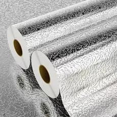 5/10/15 Metros Papel De Alumínio Rolo Adesivo Prova Da Agua Para Cozinha Adesivo Impermeável Protetor Fogão Armário