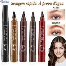 Lápis De Sobrancelha Líquido À Prova D'água De 5 Cores , De Longa Duração , Definição Natural , Maquiagem Barata 4D-TL