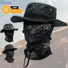 Chapéu Boonie com Gaitador - Proteção Solar e Poluição para Exercícios ao Ar Livre -TL