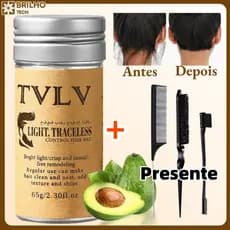 Bastão de Cera para Cabelo Anti-Frizz Frizzy Hair Tidying Creme Suavizante Styling Stick de Cera para  Cabelo Sólido