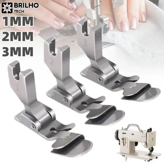 Calcador, fino acabamento de costura Calcador para máquina de costura industrial calbaia-bri