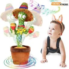 Falando, dançando, tocando música, brinquedos de cacto falantes repetitivos, presentes de Natal adequados para crianças