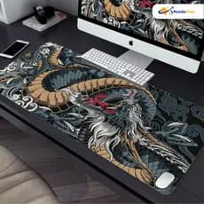 Mousepad Estilo Popular Costurado Antiderrapante Tamanhos 65x32cm 70x35cm 90x40cm