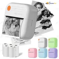 Mini impressora portátil :impressão de fotos,registro de questões erradas para estudantes,compatível com Android&iOS.