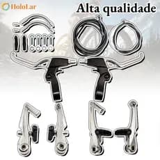 Kit de Freio V-brake Orbital Aluminio C/ Maçaneta Tipo Logan