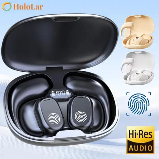 Fone Bluetooth Esportivo TWS 5.3 - À Prova de Suor, Bateria Longa Duração + Display de Carga-B8 HL