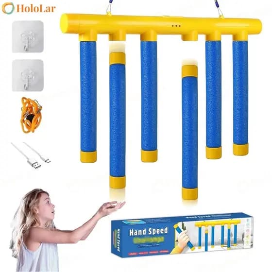 Jogo De Bastões De Queda De SUPER Desafio , Bastão De Agarrar Olhos E Mãos Para Exercícios De Reação Rápida-HOL