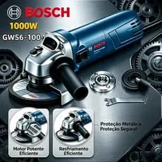 Bosch 1000W esmerilhadeira 220v lixadeira GWS6-100 Esmerilhadeira Angular Profissional 127V