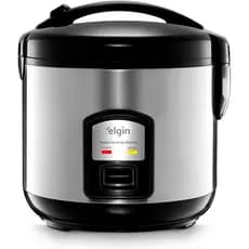 PANELA DE ARROZ ELÉTRICA ELGIN GRAN RIZZO 10 XÍCARAS 700W INOX (220V) CUBA 1,8L ANTIADERENTE + VAPOR