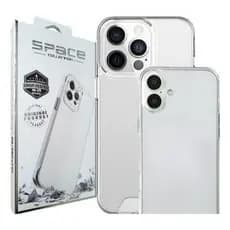 Capa Acrílico Transparente Space Para Iphone，Com película protetora interna e externa
