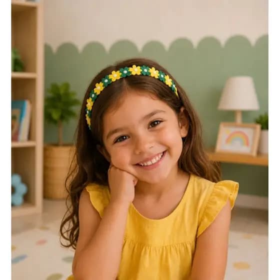 Tiara Copa Do Mundo Seleção Brasileira Arquinho Copa do Mundo Verde e Amarelo Diadema Copa do Mundo Brasil