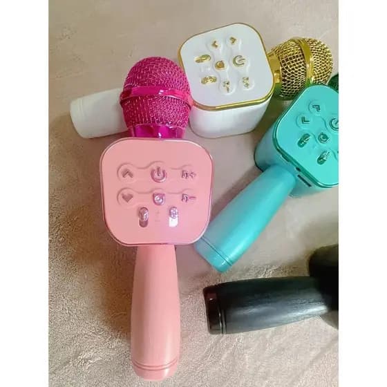 Microfone Karaokê Bluetooth Efeito De Voz Recarregável Modo Selfie-LEGAL