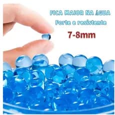 KIT 50 Mil Bolinhas Azul ou colorido de Gel 7mm: Diversão que cresce na água para arminha Orbeez-LEGAL