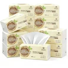 Kit 8 caixa de lenço papel macio suave descartável toalha folha dupla com 3200 folhas 5 camadas
