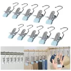 GUIANA Kit 10/20/30 unidades Mini Cabide Gancho para Roupa Ganchos de Calça Jeans Aço Inoxidável