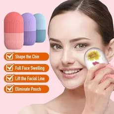 Cuidados Com A Pele Facial Desincha Contorno Ferramenta Bandejas De Cubos De Gelo De Silicone Bolas Do Rosto Massageador