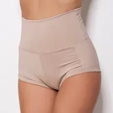 Cinta Modeladora Segura Barriga Cintura Alta Suplex Compressão Estilo Shortinho