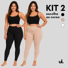 Kit 2 Calças Segunda Pele Anágua Feminina Confortável Não Marca Evita Transparência