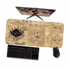 Mousepad  Harry Potter Mapa do Maroto 1  Mouse Pad Gamer Grande 90x40 80x40 60x40 70x30 e 45x40