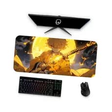 Mousepad  DEMON SLAYER  ZENITSU 7  Mouse Pad Gamer Grande 90x40 80x40 60x40 70x30 e 45x40