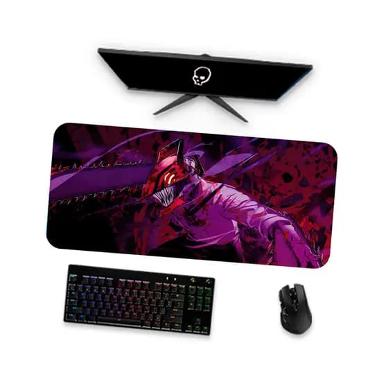 Mousepad  CHAINSAW MAN DENJI 2  Mouse Pad Gamer Grande 90x40 80x40 60x40 70x30 e 45x40