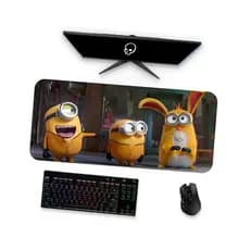 Mousepad  MINIONS PÁSCOA 1  Mouse Pad Gamer Grande 90x40 80x40 60x40 70x30 e 45x40