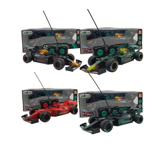 Brinquedo Carrinho Formula 1 Corrida Controle Remoto Recarregavel Solta Fumaça