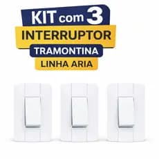 3 INTERRUPTOR TRAMONTINA LINHA ARIA
