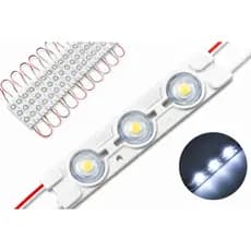 200 MÓDULOS 3 LED 1,5W 6500K PARA FACHADAS E LETREIROS BRANCO-FRIO 12V