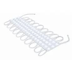 KIT COM 400 MODULO DE LED COM LENTE 3 LED 12V BRANCO FRIO