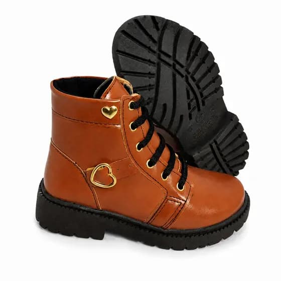 Bota Infantil Feminina Menina Coturno Infantil Feminina