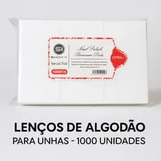 Lenço de Algodão 1000 Unidades Removedor de Esmalte  Nail Art  Manicure Profissional