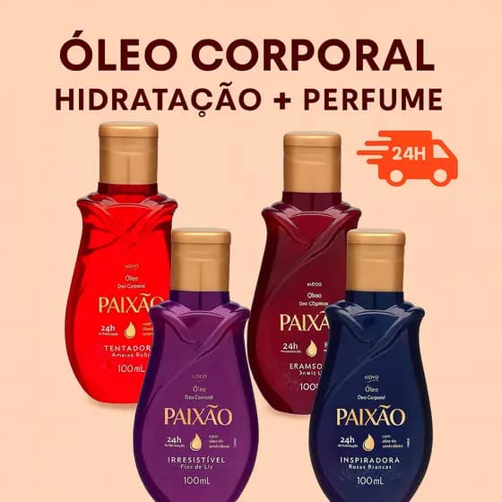 Óleo Corporal Paixão fragrâncias 100ml
