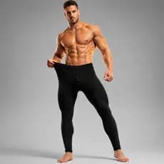 Meia Calça Segunda Pele Térmica Masculina Inverno Ajustável-Homem