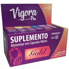 Suplemento Vigora Plus Gold Cabelos e Unhas 60Cps - Prati