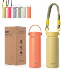 Garrafa Térmica WATERSY 532ml Aço Inoxidável, Quente/Frio por Horas, p/ Academia e Viagem