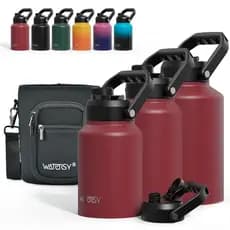 WATERSY Garrafa Térmica De Aço Inoxidável Com Isolamento A Vácuo De Grande Capacidade 1890ml 2573ml